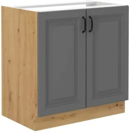szafka-kuchenna-dolna-stilo-80-zl-2f-bb-dustgrey-dab-artisan