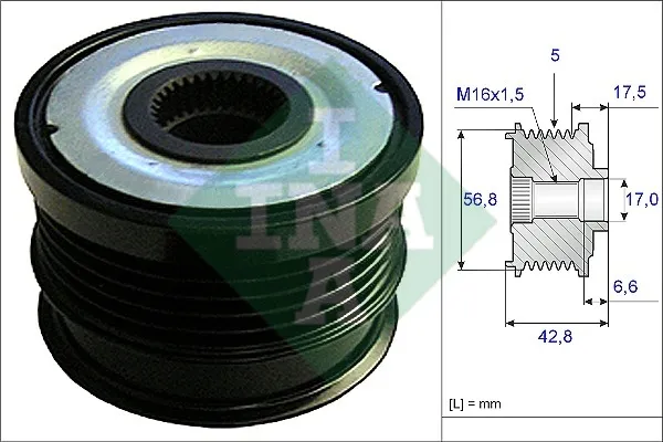 kolo-pasowe-alternatora-opel-numer-katalogowy-czesci-535-0071-30