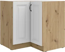 szafa-kuchenna-dolna-narozna-stilo-90x90-dn-2f-bb-bialy-mat-dab-artisan