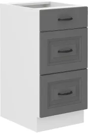 szafka-kuchenna-dolna-stilo-40-d-3s-bb-dustgrey-bialy-mat