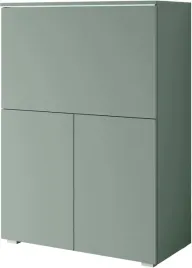 sekretarzyk-vera-90cm-komoda-biurko-mglista-zielen-oswietlenie-led