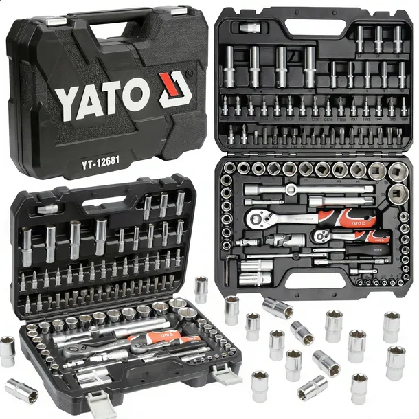 ZESTAW KLUCZY 94 elem 1/4" , 1/2" YATO YT-12681