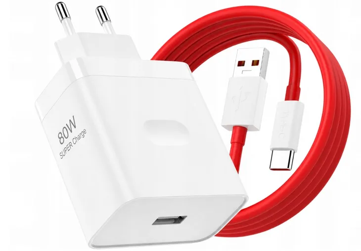 Ładowarka 80W SuperVOOC z kablem USB-C przeznaczona do OPPO OnePlus Realme