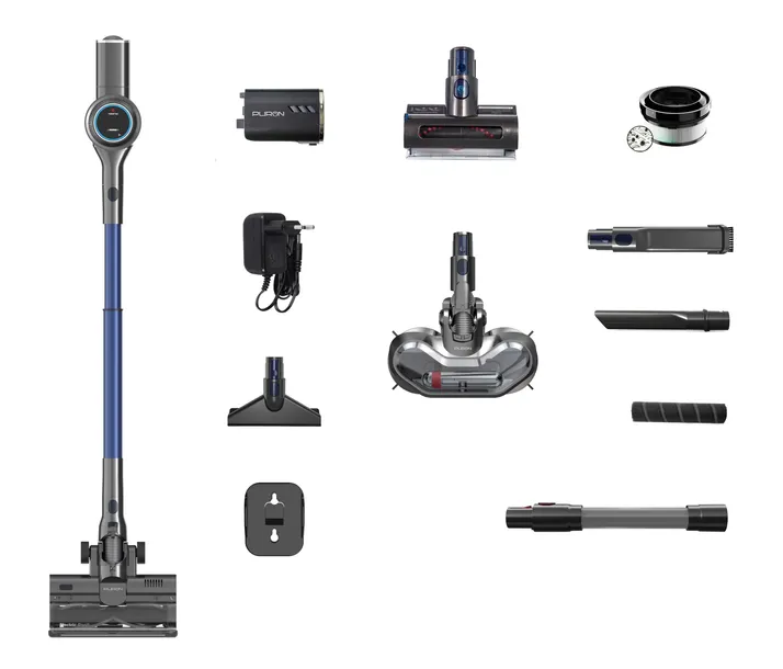 PURON PU40 MOP PRO odkurzacz bezprzewodowy, dwie baterie, elektryczny mop