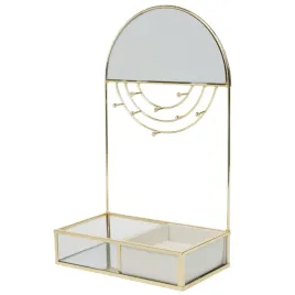 organizer-stojak-wieszak-metalowy-na-bizuterie-z-lustrem-zloty