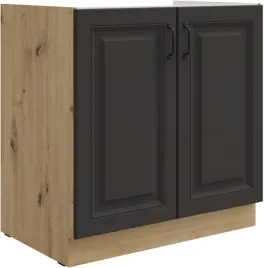 szafka-kuchenna-dolna-stilo-80-zl-2f-bb-grafit-mat-dab-artisan