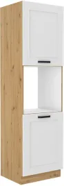 szafka-kuchenna-slupek-luna-60-dp-210-2f-bialy-mat-dab-artisan