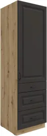szafka-kuchenna-stilo-60-dks-210-3s-1f-grafit-mat-dab-artisan