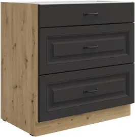 szafka-kuchenna-dolna-stilo-80-d-3s-bb-grafit-mat-dab-artisan