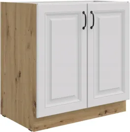szafka-kuchenna-dolna-stilo-80-d-2f-bb-bialy-mat-dab-artisan