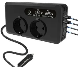 przetwornica-samochodowa-12v-220v-2x-gniazda-2x-usb-c-2x-usb-lcd