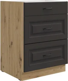 szafka-kuchenna-dolna-stilo-60-d-3s-bb-grafit-mat-dab-artisan