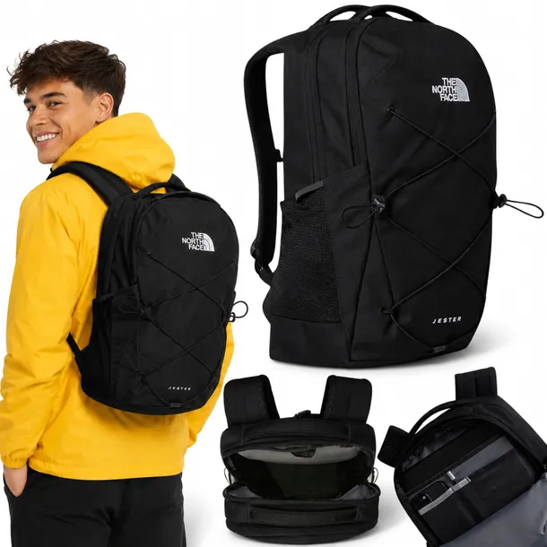 Plecak miejski The North Face Jester 28L szkolny na laptopa 16 czarny