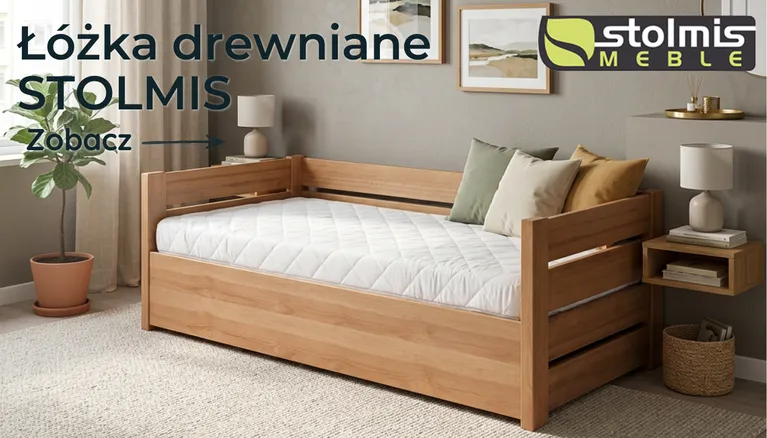 Łóżka drewniane stolmis
