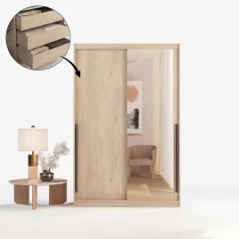 szafa-przesuwna-z-lustrem-adapte-140-215cm-box-polki-drazki-dab-bielony