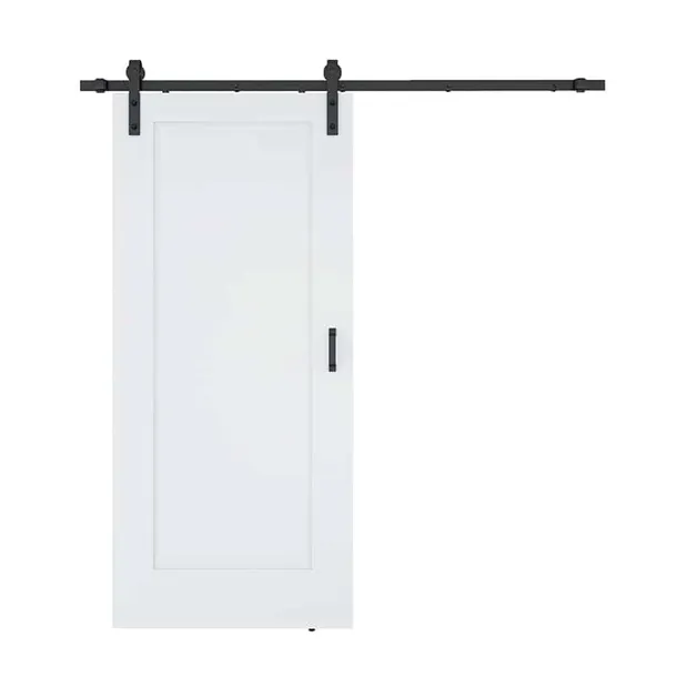 Drzwi wewnętrzne przesuwne Monza 3,5cm grube 90 Loft białe z systemem kpl
