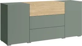 komoda-berlin-150cm-mglista-zielen-dab-olejowany