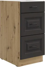 szafka-kuchenna-dolna-stilo-40-d-3s-bb-grafit-mat-dab-artisan