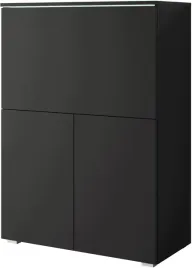 sekretarzyk-vera-90cm-komoda-biurko-czarny-grafit-oswietlenie-led