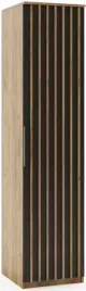 szafa-loftowa-sorento-50cm-lamele-dab-craft-zloty-czarny