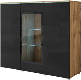 witryna-vera-highboard-120cm-dab-wotan-czarny-polysk