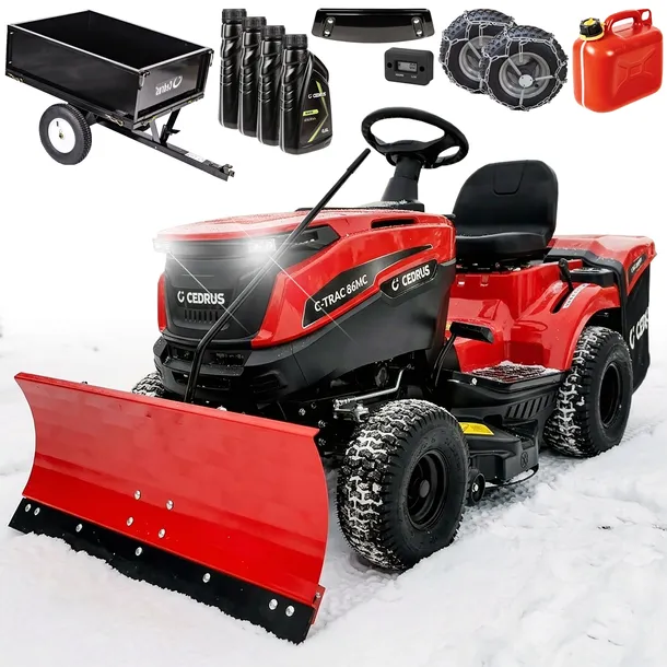 Traktor Kosiarka z Koszem Cedrus C-TRAC-86MC Manual MAX 12KM Pług Przyczepa