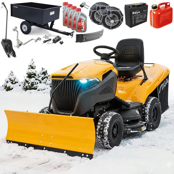 Traktor Ogrodowy z Koszem 300L STIGA Estate 7102 W Automat 3w1 DUŻY ZESTAW