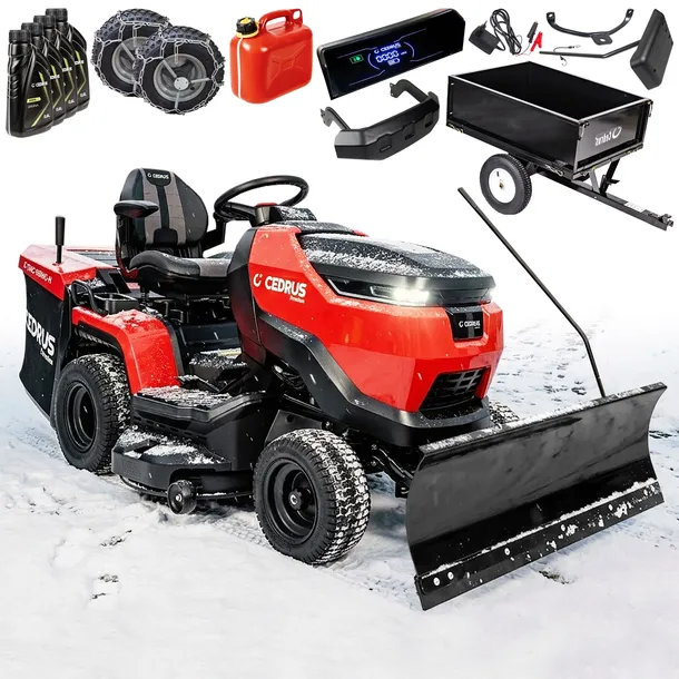 CEDRUS Traktor Ogrodowy z Koszem C-TRAC-103HC Honda Automat 3w1 ZESTAW XXL