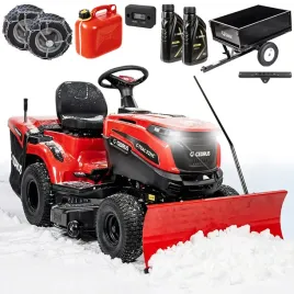 traktor-ogrodowy-z-koszem-245l-cedrus-c-trac-92hc-automat-3w1-mega-zestaw
