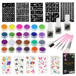 zestaw-kreatywny-robienie-tatuazy-brokat-fluorestencyjny-pedzelki-szablony