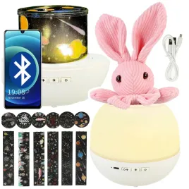lampka-nocna-bluetooth-projektor-led-dla-dzieci-muzyka-pozytywka-kroliczek