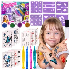 zestaw-do-robienia-tatuazy-brokatowe-bezpieczne-tatuaze-zmywalne-szablony