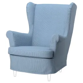 ikea-strandmon-pokrowiec-na-fotel-uszak-granatowy-bezowy-wzor-w-paski