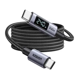 kabel-usb-c-ugreen-l530-led-240w-480-mbps-3m-szary