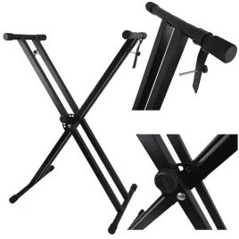 stojak-na-keyboard-statyw-na-kibord-regulowany-podwojny-31-96cm-uniwersalny
