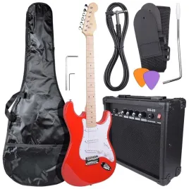 gitara-elektryczna-ze-wzmacniaczem-186w-czerwona-zestaw-gitarowy-do-nauki