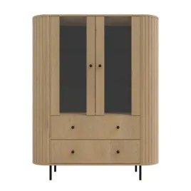 witryna-do-salonu-ovalio-ryflowana-dab-cremona-123cm