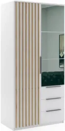 szafa-loftowa-sorento-100cm-lustro-lamele-bialy-dab-craft-zloty