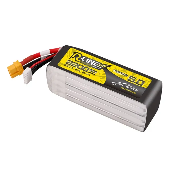 Akumulator LiPo Tattu R-Line Version 5.0 2200mAh 18.5V 150C 5S XT60U-F