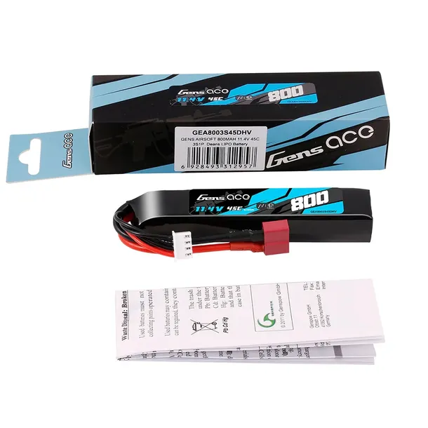 akumulator-gens-ace-800mah-3s-45c-lihv-stan-nowy-model-gea8003s45dhv