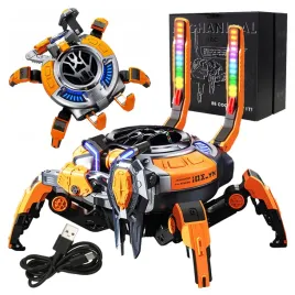 przenosny-glosnik-bluetooth-mecha-krab-2600-mah-usb-c-led-rgb-tws-z-mocnym