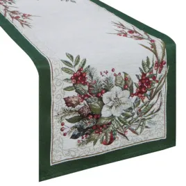 bieznik-swiateczny-gobelinowy-45x140-cm-zielony-zimowy-bukiet