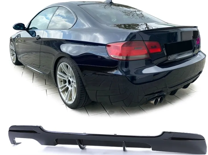 DYFUZOR DOKŁADKA ZDERZAKA TYŁ BMW E92 E93 M PAKIET CZARNY POŁYSK