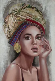 obraz-kobieta-w-turbanie-70x100-cm-brazowy-boho-glamour