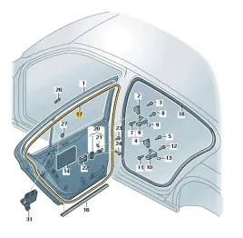 vw-nowa-uszczelka-tylnych-prawych-drzwi-oe-3g5839702b5ap