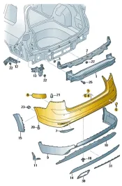 volkswagen-nowe-poszycie-zderzaka-tylnego-oe-5g9807417mgru