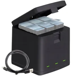 telesin-ladowarka-usb-powerbank-10000mah-do-kamery-gopro-hero-12-11-10-9-8
