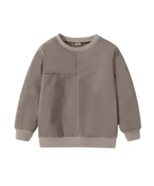 shein-bluza-dziecieca-brazowa-prosta-130-v4u