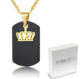czarna-zawieszka-niesmiertelnik-ze-zlota-korona-crown
