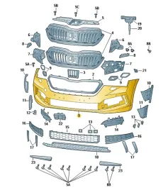 skoda-nowe-poszycie-zderzaka-przod-oe-657807217